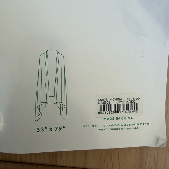 J. Crew Oversized Cashmere Wrap - Picture 5 of 6